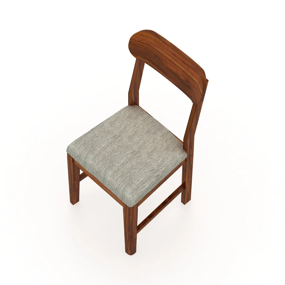 Wave Solid Sheesham Wood Office/Study/Dining Chair - 3 Years Warranty