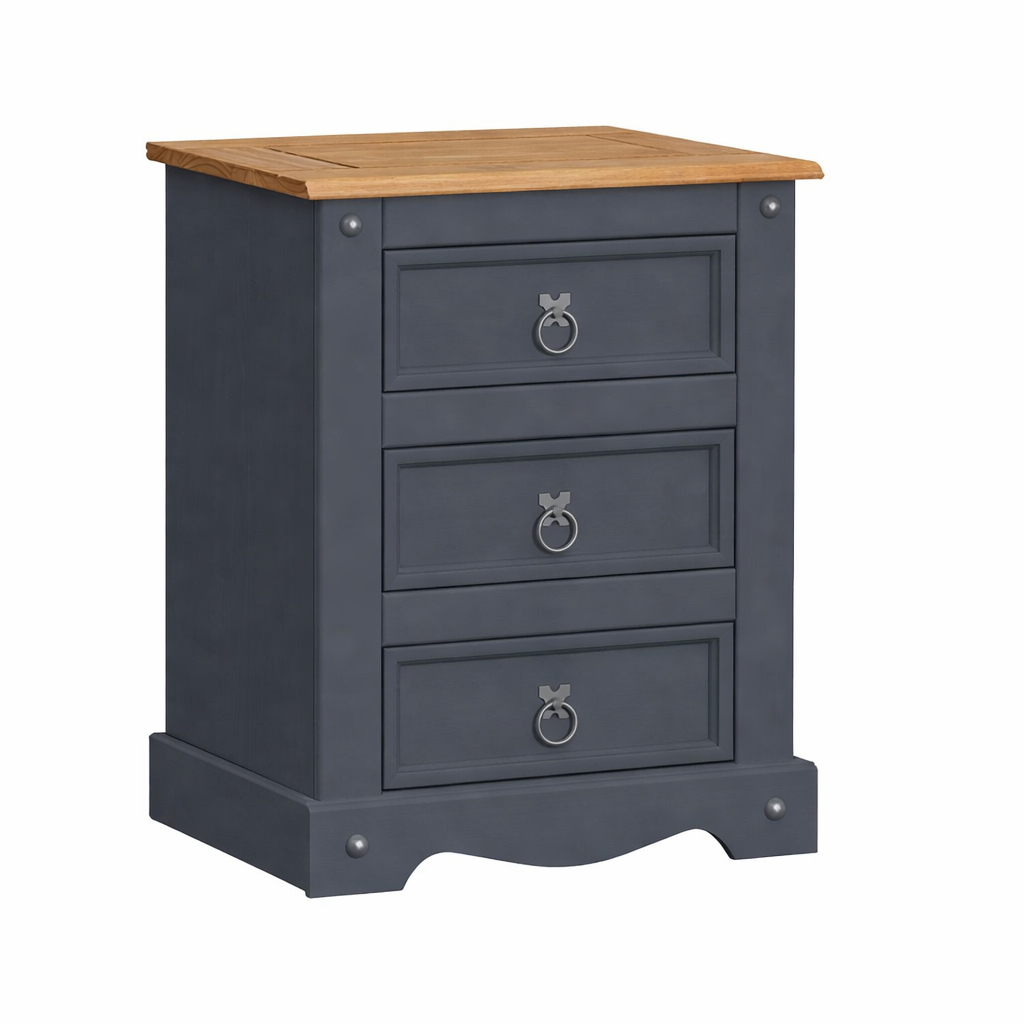 MONACO Solid Sheesham Wood Bedside Table - 3 Years Warranty (LUXE EDITION)