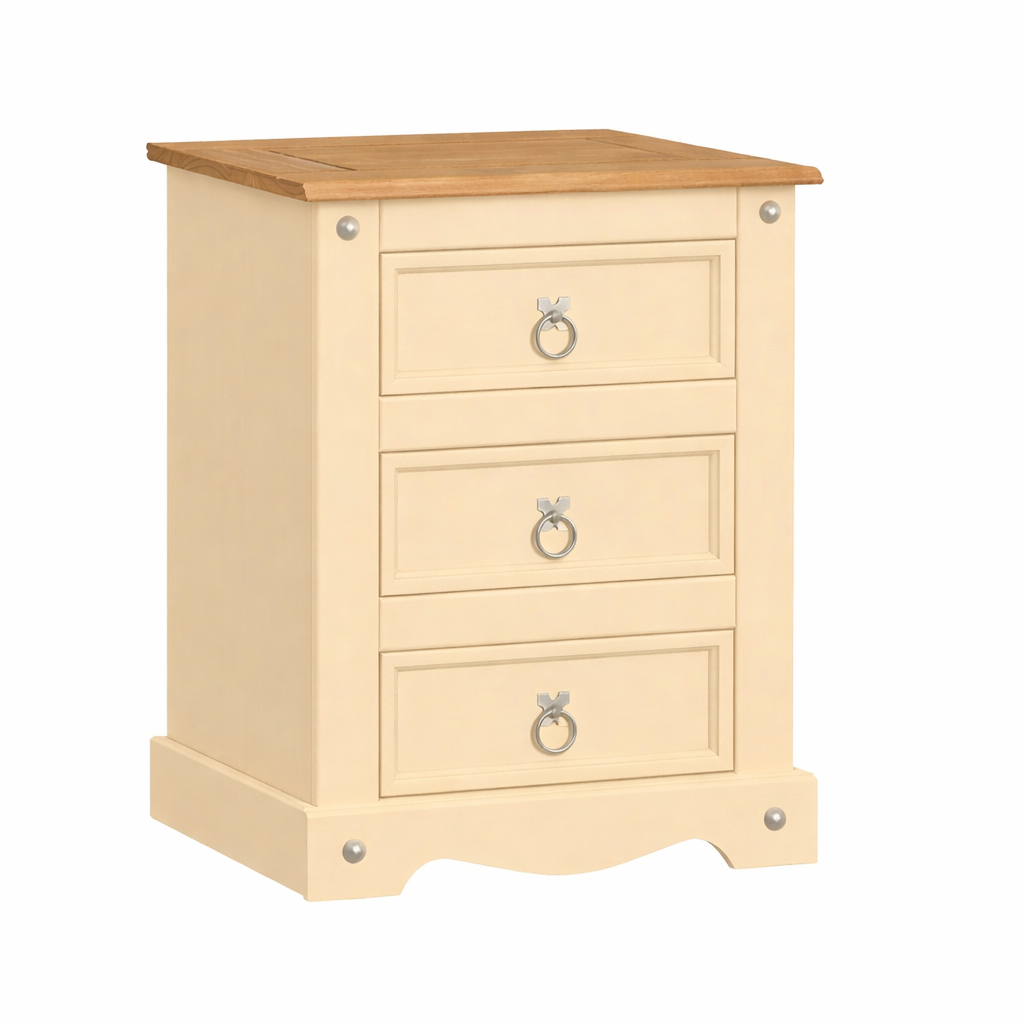 MONACO Solid Sheesham Wood Bedside Table - 3 Years Warranty (LUXE EDITION)