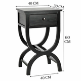 EGYPT Solid Sheesham Wood Bedside Table - 3 Years Warranty (LUXE EDITION)