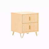 ROBERT Solid Sheesham Wood Bedside Table With 2 Drawers Storage - 3 Years Warranty (LUXE EDITION)