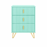 ROBERT Solid Sheesham Wood Bedside Table With 3 Drawers Storage - 3 Years Warranty (LUXE EDITION)