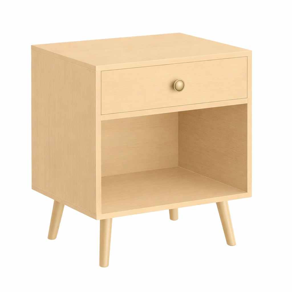 MONO Solid Sheesham Wood Bedside Table - 3 Years Warranty (LUXE EDITION)