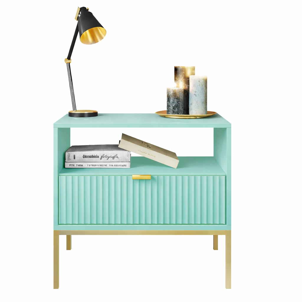 VENUS Solid Sheesham Wood Bedside Table - 3 Years Warranty (LUXE EDITION)