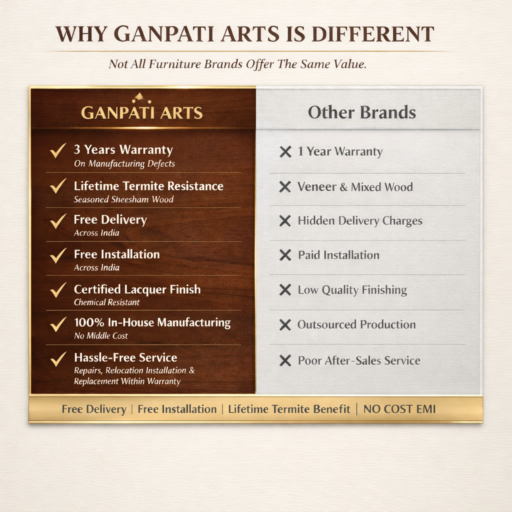 CARPER Engineered Wood Bed with Box Storage (Walnut) - 12 Months Warranty brand comparison