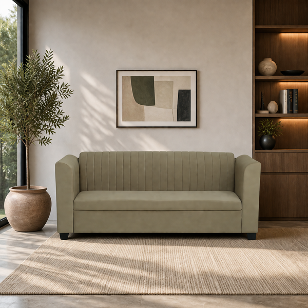VENUS Three Seater Upholstered Sofa Velvet - 12 Months Warranty