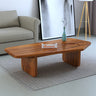 RECTOR Solid Sheesham Wood Coffee Table With Brass Detailing - 3 Years Warranty
