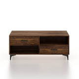 BOLT Solid Sheesham Wood Coffee Table With Four Drawers - 3 Years Warranty