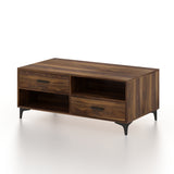BOLT Solid Sheesham Wood Coffee Table With Four Drawers - 3 Years Warranty