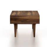 ELLEY Solid Sheesham Wood Coffee Table With One Drawer - 3 Years Warranty