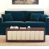 ROMEO Solid Sheesham Wood Coffee Table With Cushioning Design - 3 Years Warranty