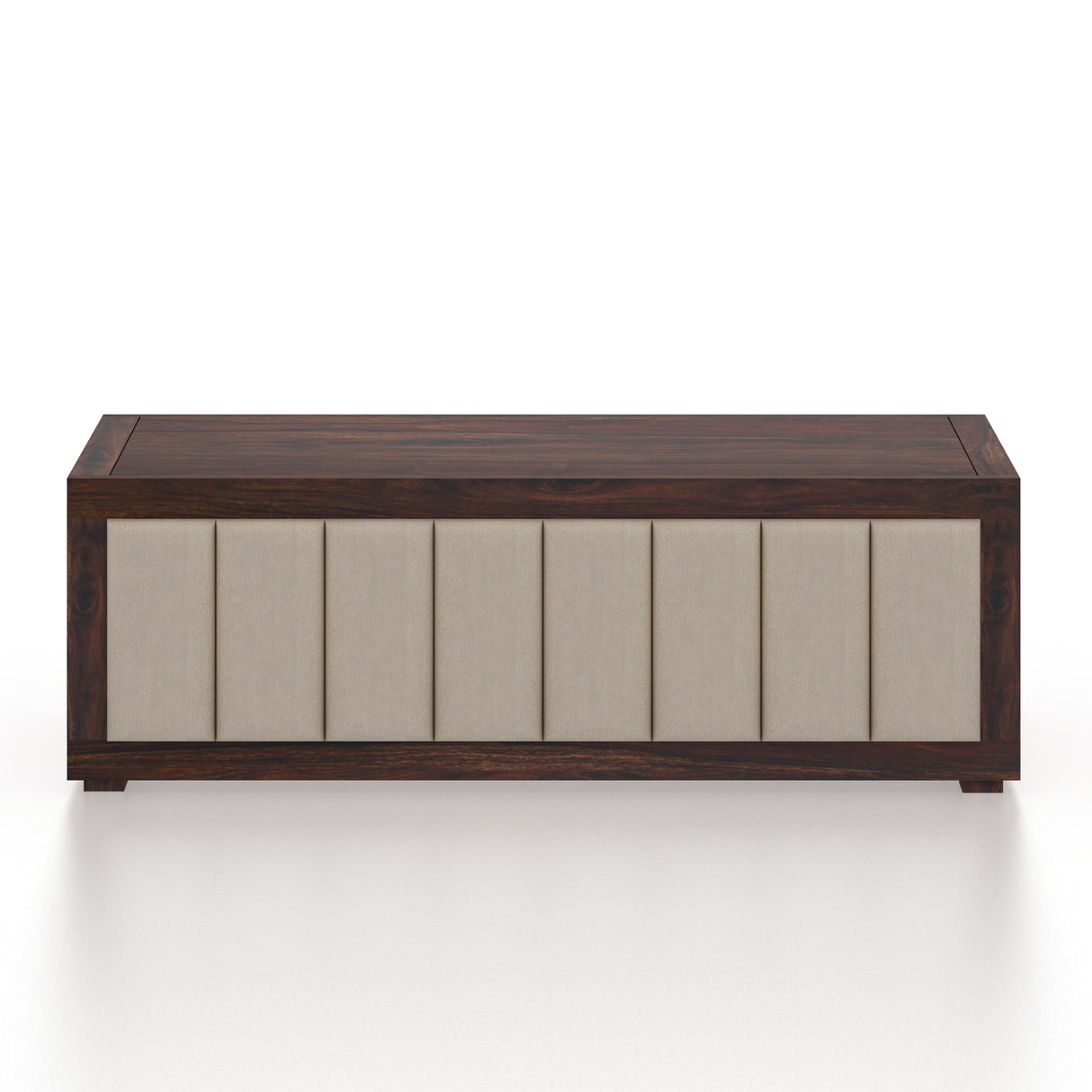 ROMEO Solid Sheesham Wood Coffee Table With Cushioning Design - 3 Years Warranty