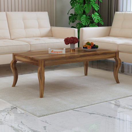 JORDAN Solid Sheesham Wood Coffee Table - 3 Years Warranty