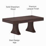 MARON Solid Sheesham Wood Coffee Table - 3 Years Warranty