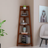 Italian Solid Sheesham Wood Corner Shelf - 3 Years Warranty