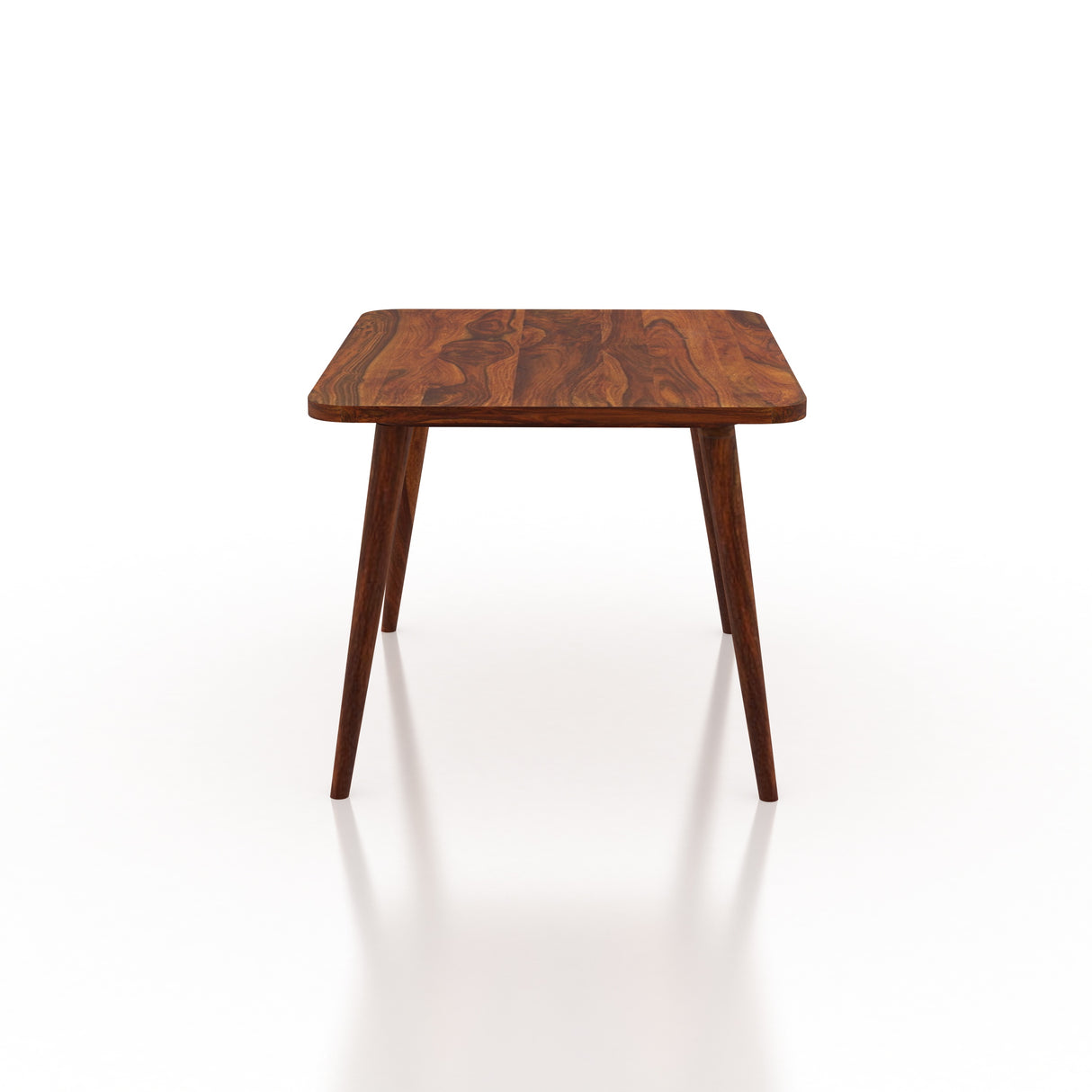 Oval Solid Sheesham Wood 4 Seater Dining Table Set - 3 Years Warranty