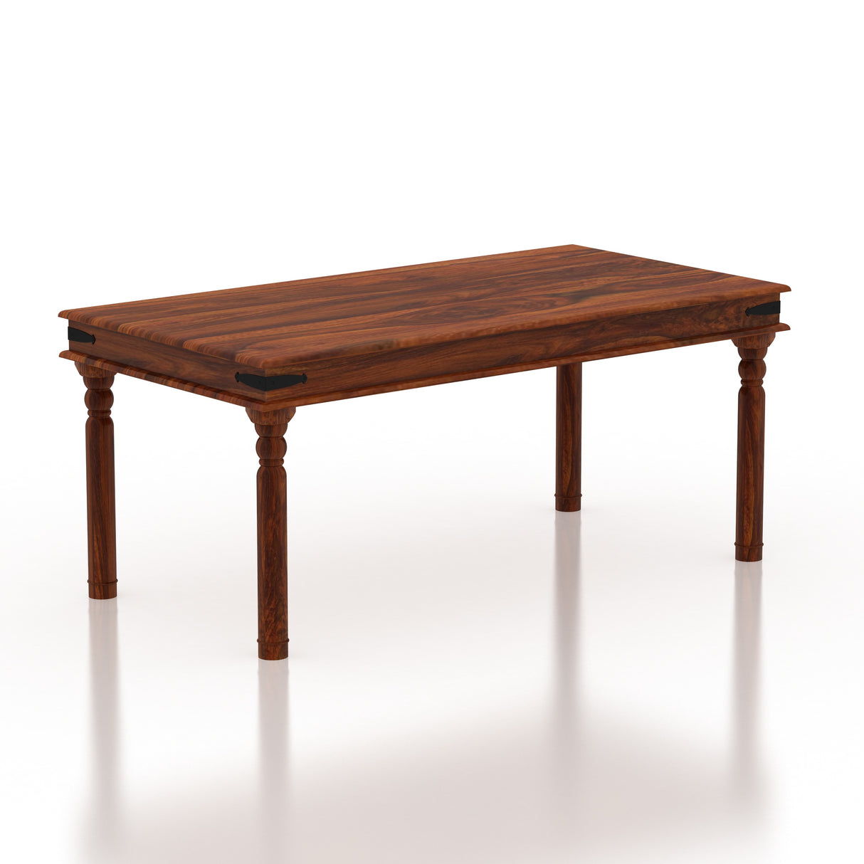 Akon Solid Sheesham Wood 6 Seater Dining Table Set - 3 Years Warranty