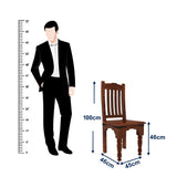 Akon Solid Sheesham Wood 6 Seater Dining Table Set - 3 Years Warranty