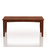 Crown Solid Sheesham Wood 6 Seater Dining Table Set With Bench - 3 Years Warranty