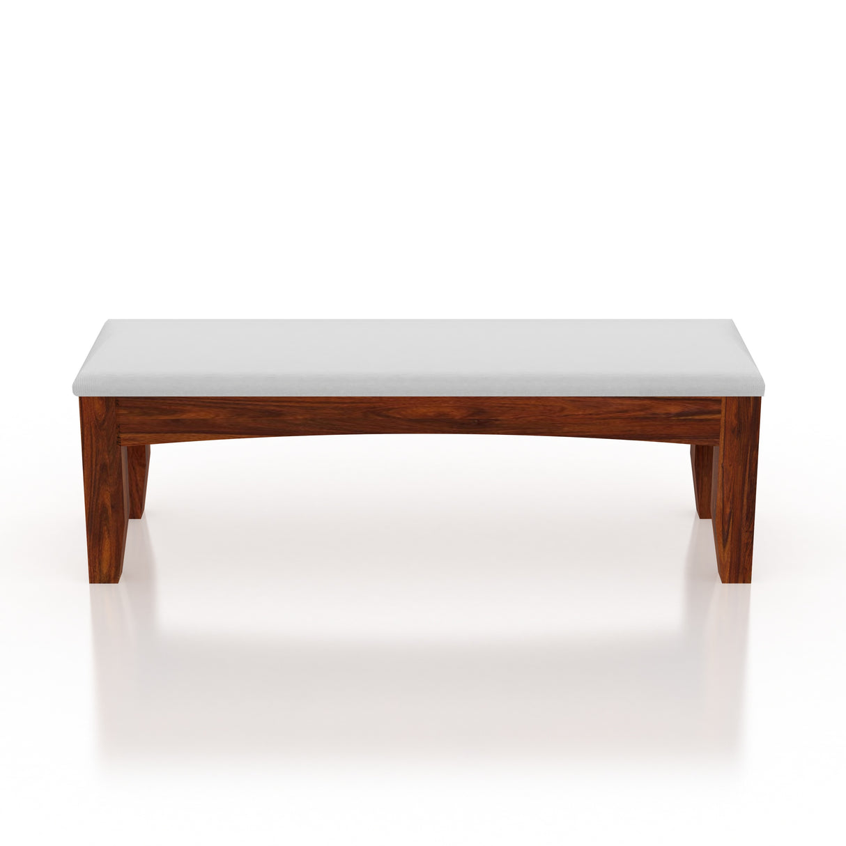 Crown Solid Sheesham Wood 6 Seater Dining Table Set With Bench - 3 Years Warranty
