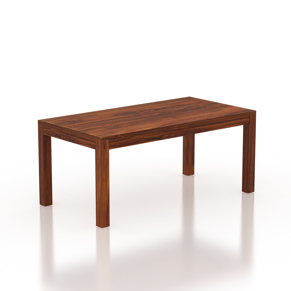Latin Solid Sheesham Wood 6 Seater Dining Table Set - 3 Years Warranty