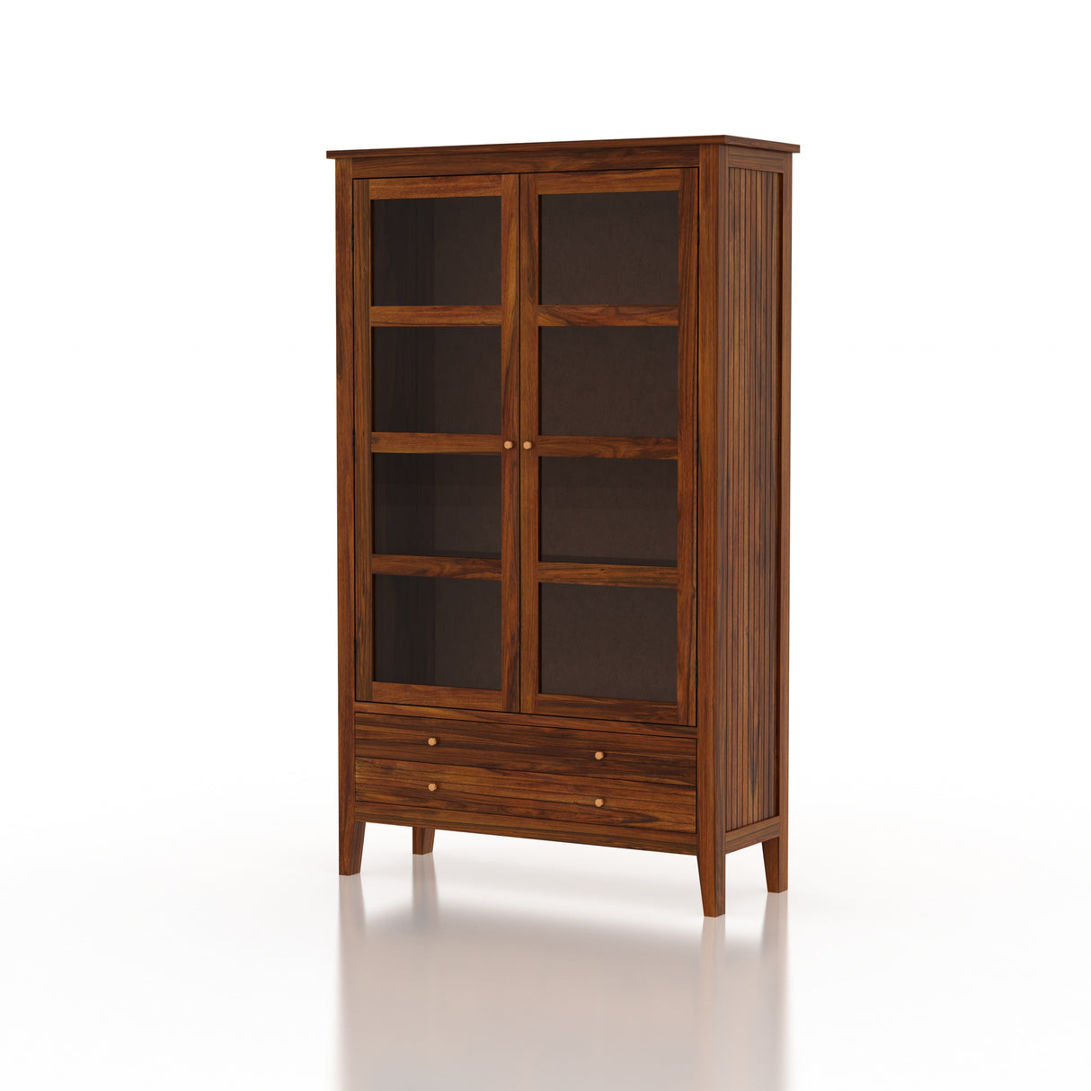Italian Solid Sheesham Wood Display Unit - 3 Years Warranty