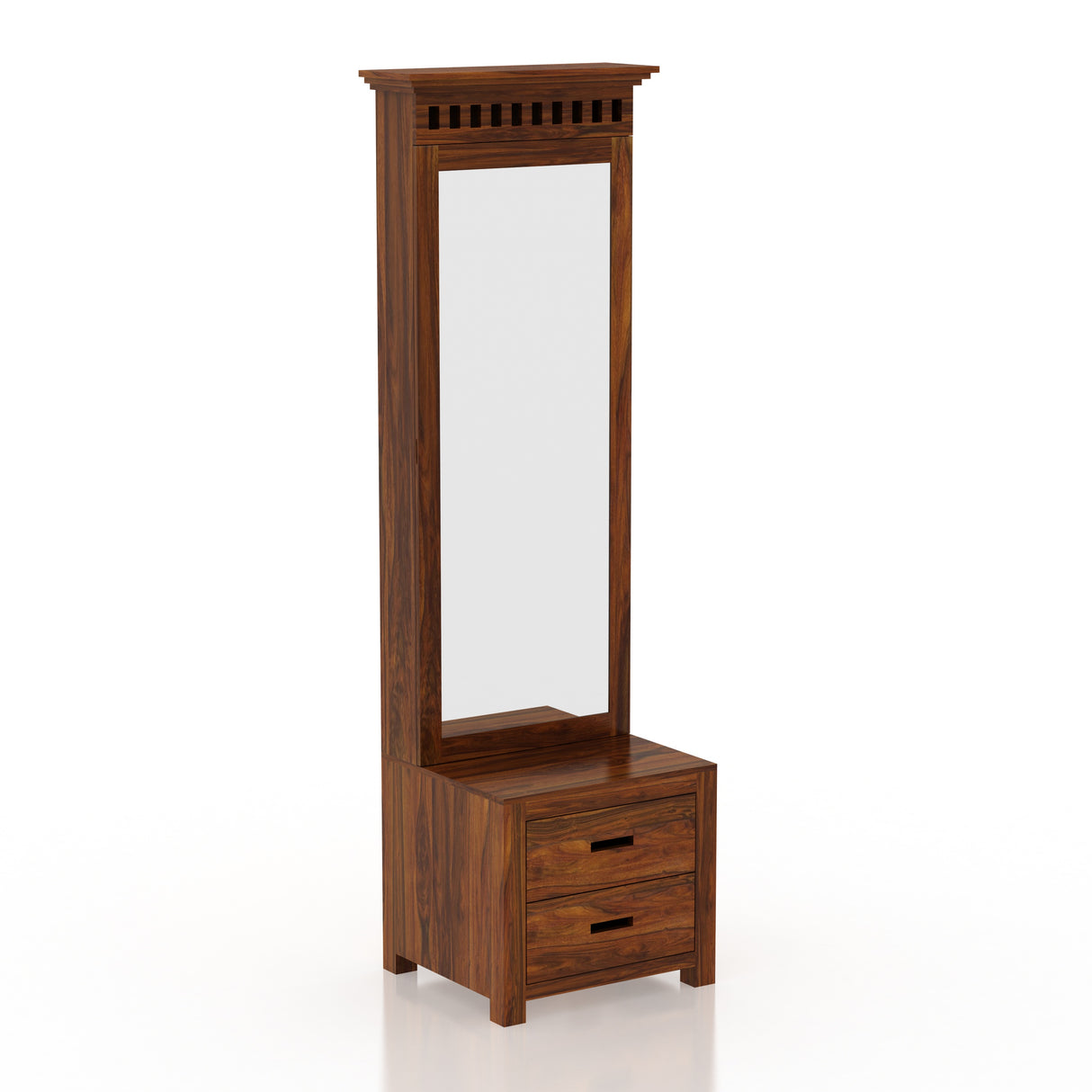 Armania Solid Sheesham Wood Dressing Table with Door and Drawer - 3 Years Warranty