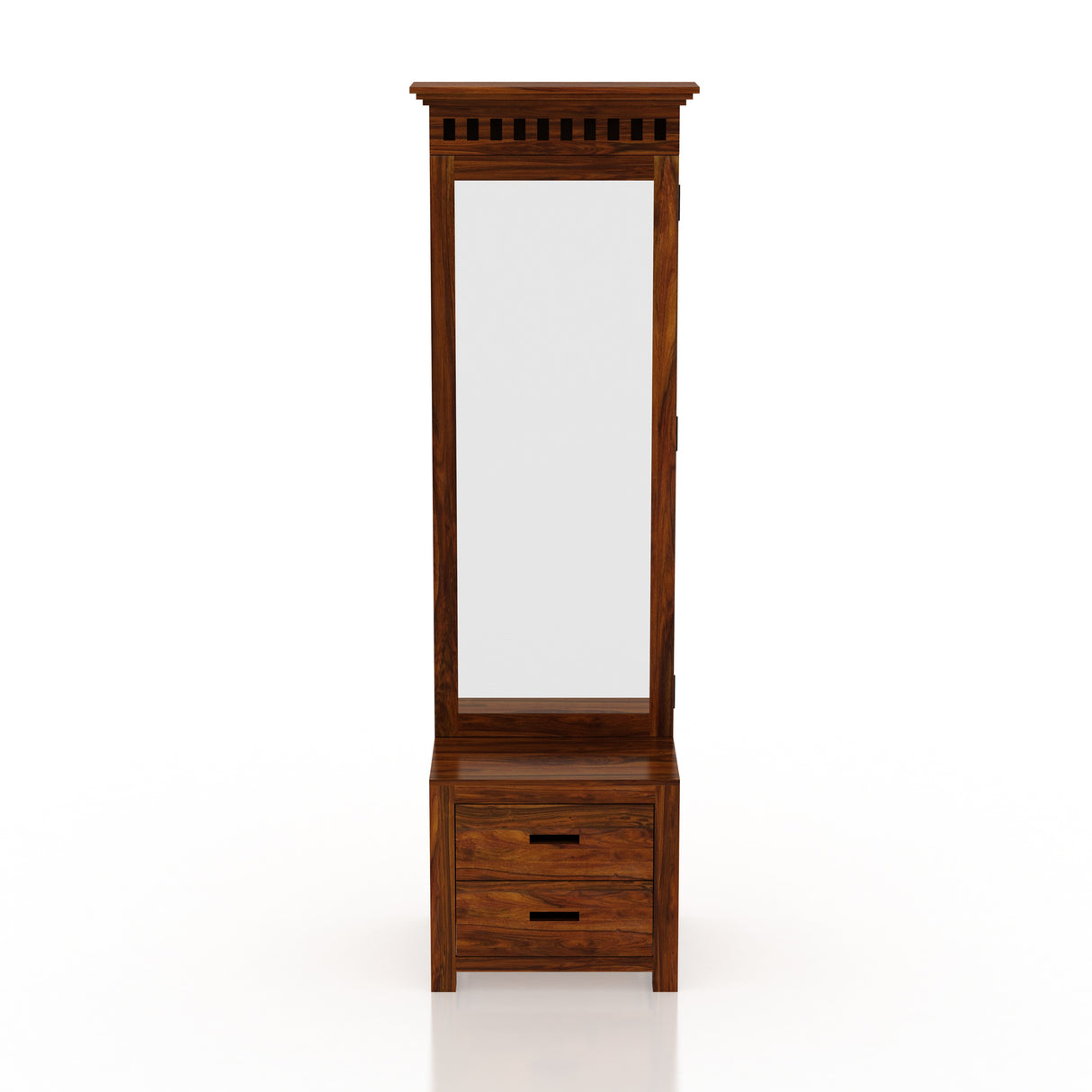 Armania Solid Sheesham Wood Dressing Table with Door and Drawer - 3 Years Warranty