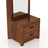 Armania Solid Sheesham Wood Dressing Table with Door and Drawer - 3 Years Warranty