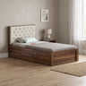 Decan Solid Sheesham Wood 4 Feet Bed With Box Storage - 3 Years Warranty