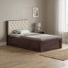 Decan Solid Sheesham Wood 4 Feet Bed With Box Storage - 3 Years Warranty