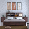 Maharaja Solid Sheesham Wood Bed with Box and Headboard Storage - 1 Year Warranty