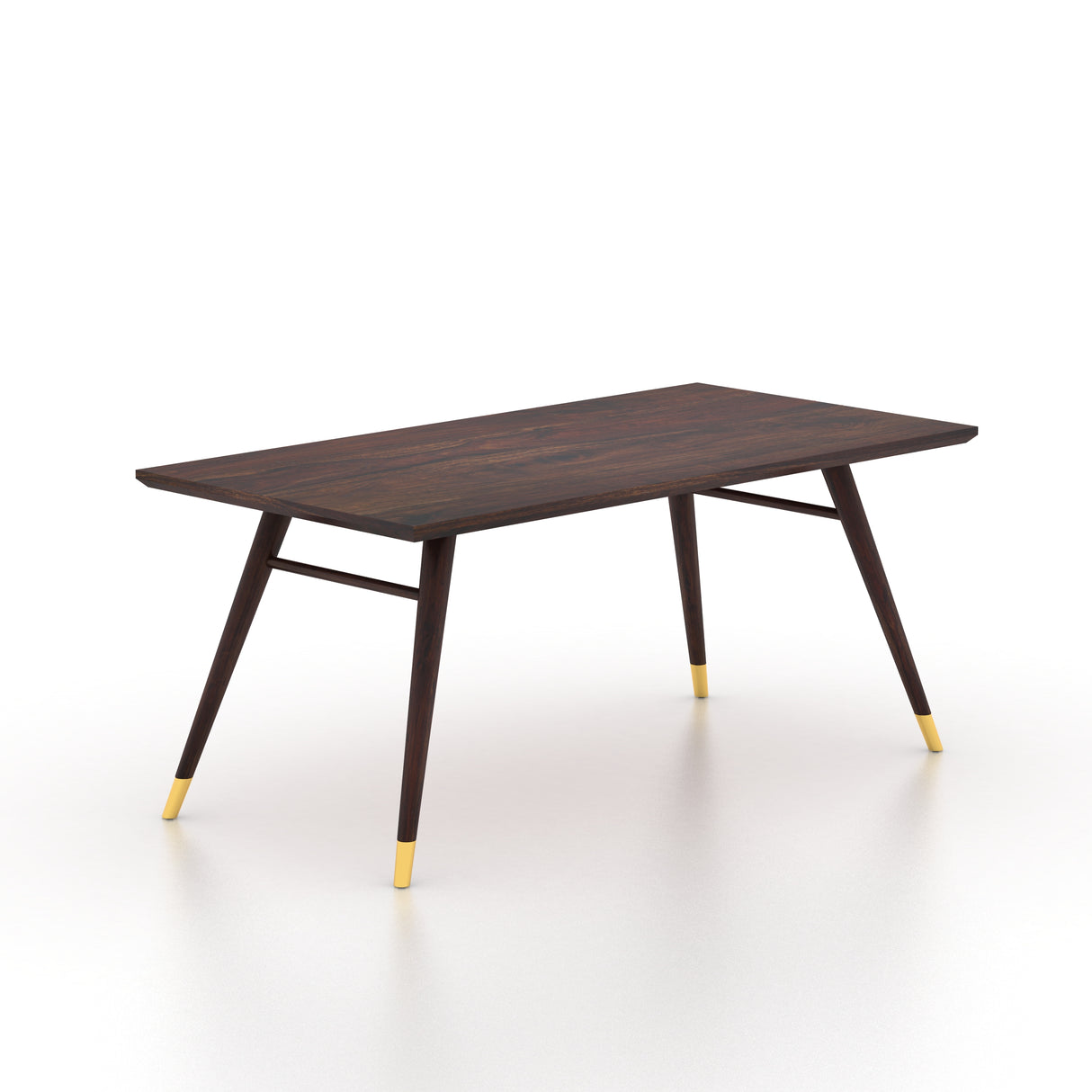Elley Solid Sheesham Wood 6 Seater Dining Table - 3 Years Warranty