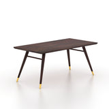 Elley Solid Sheesham Wood 6 Seater Dining Table - 3 Years Warranty