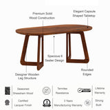 Peter Solid Sheesham Wood 6 Seater Dining Table - 3 Years Warranty