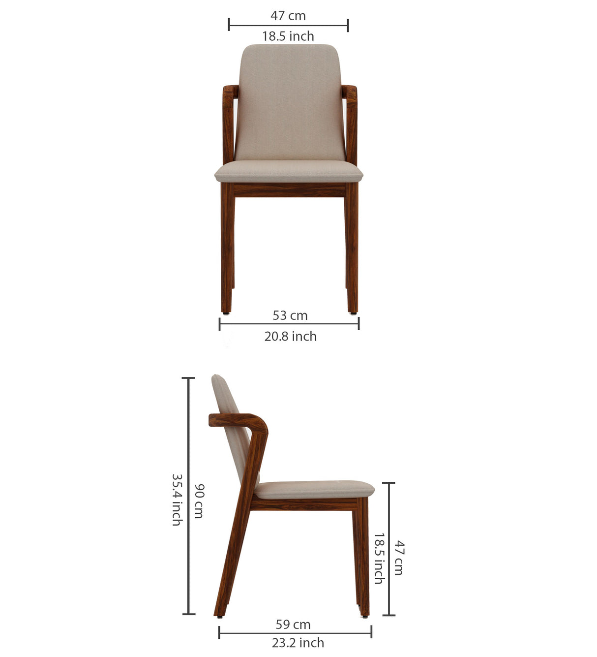 Watson Solid Sheesham Wood 6 Seater Dining Set - 3 Years Warranty
