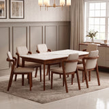 Watson Solid Sheesham Wood 6 Seater Dining Set - 3 Years Warranty