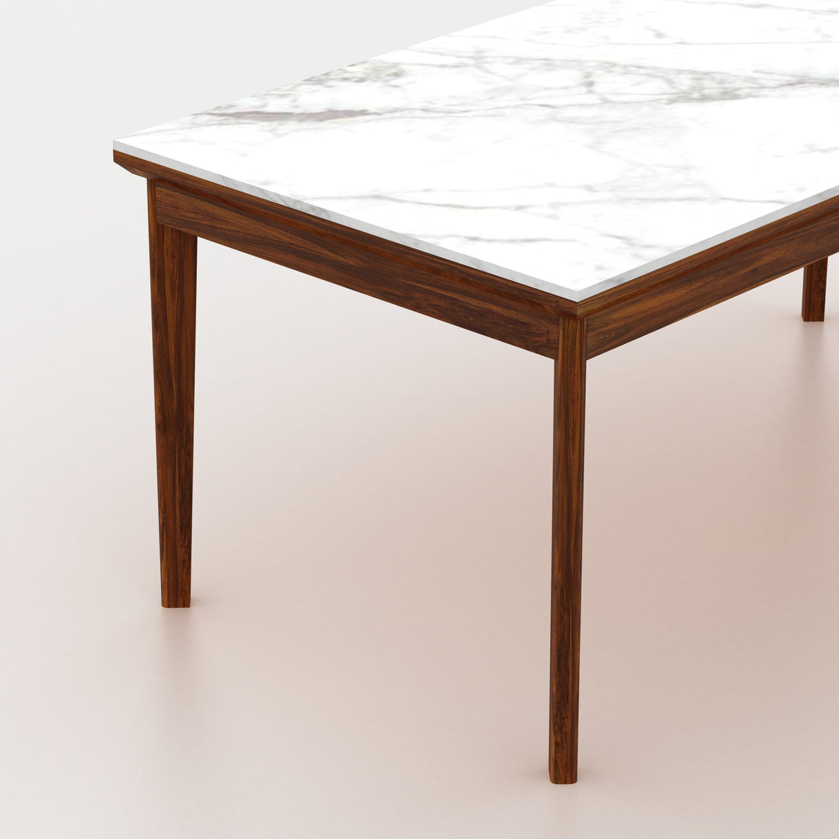 Watson Solid Sheesham Wood 6 Seater Dining Table - 3 Years Warranty