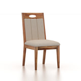 Genova Solid Acacia Wood 6 Seater Dining Table Set - 3 Years Warranty