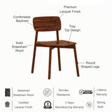 Hummer Solid Sheesham Wood Office/Study/Dining Chair - 3 Years Warranty