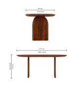 Hummer Solid Sheesham Wood 6 Seater Dining Table - 3 Years Warranty