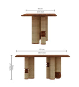 Naptune Solid Sheesham Wood 6 Seater Dining Set - 3 Years Warranty