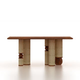 Naptune Solid Sheesham Wood 6 Seater Dining Set - 3 Years Warranty