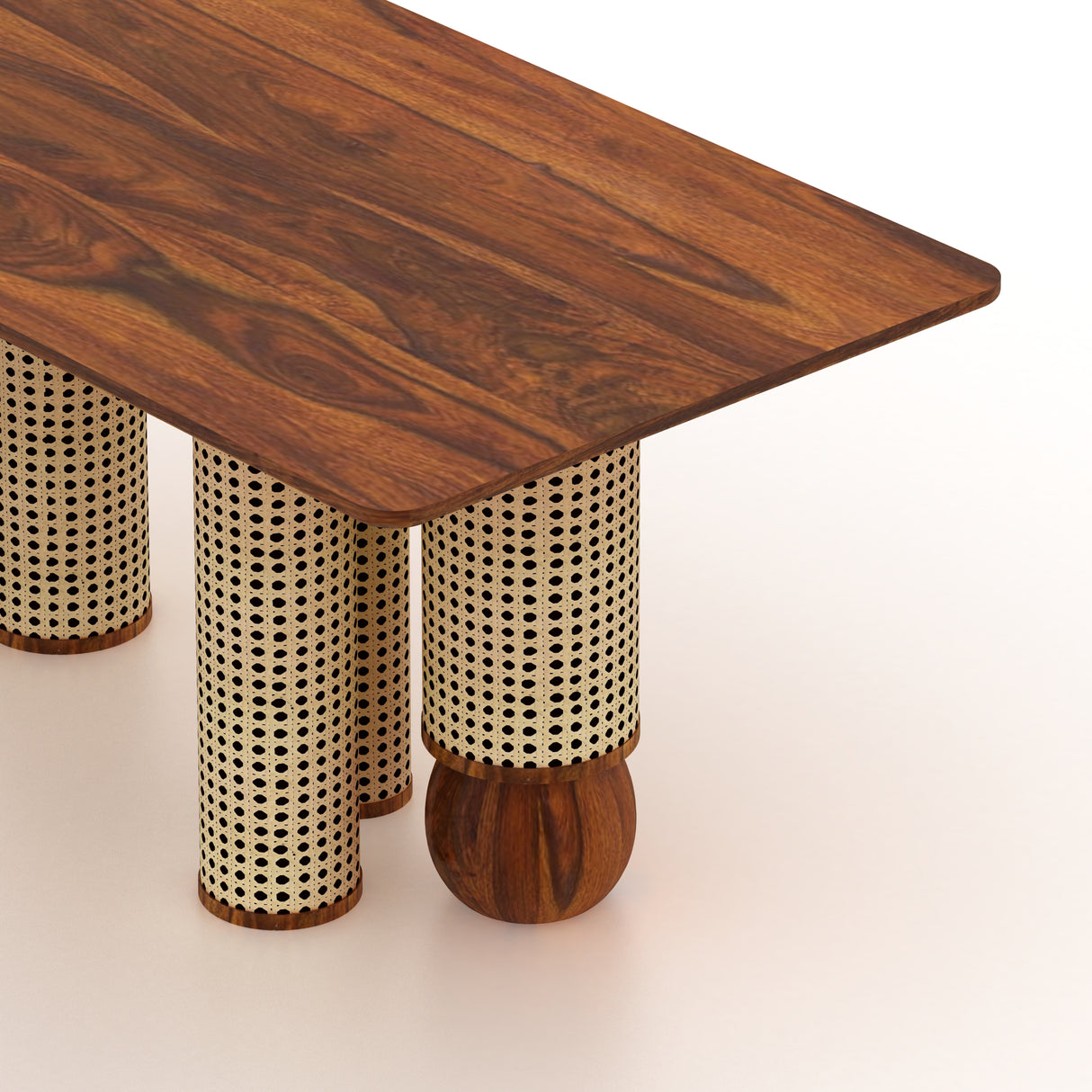 Naptune Solid Sheesham Wood 6 Seater Dining Set - 3 Years Warranty
