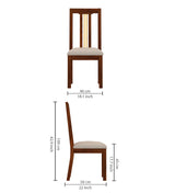 Edin Solid Sheesham Wood 6 Seater Dining Set - 3 Years Warranty