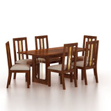 Edin Solid Sheesham Wood 6 Seater Dining Set - 3 Years Warranty