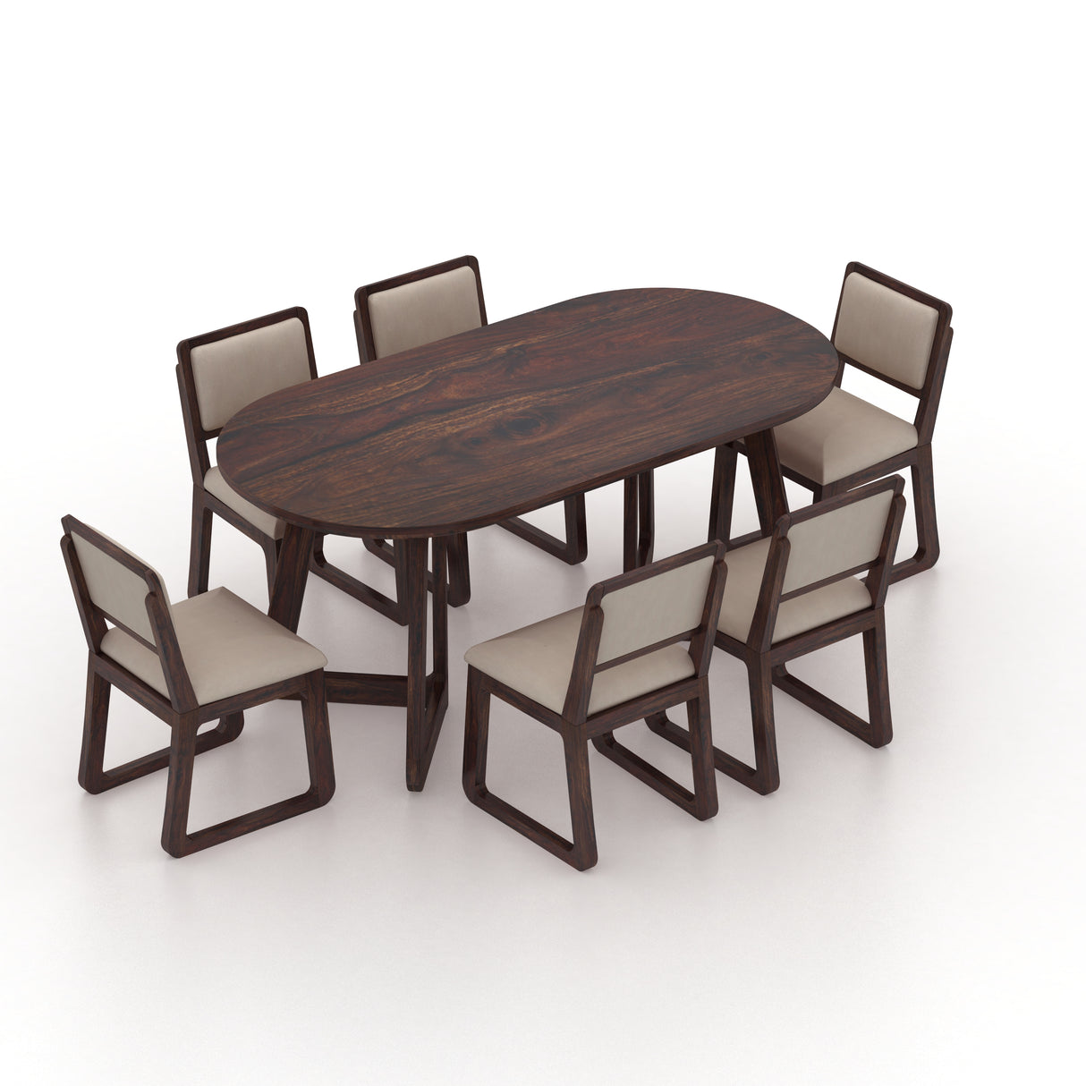 Peter Solid Sheesham Wood 6 Seater Dining Set - 3 Years Warranty