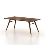 Elley Solid Sheesham Wood 6 Seater Dining Table - 3 Years Warranty