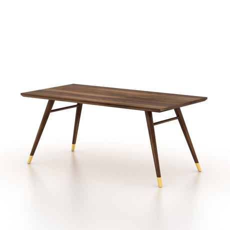 Elley Solid Sheesham Wood 6 Seater Dining Table - 3 Years Warranty