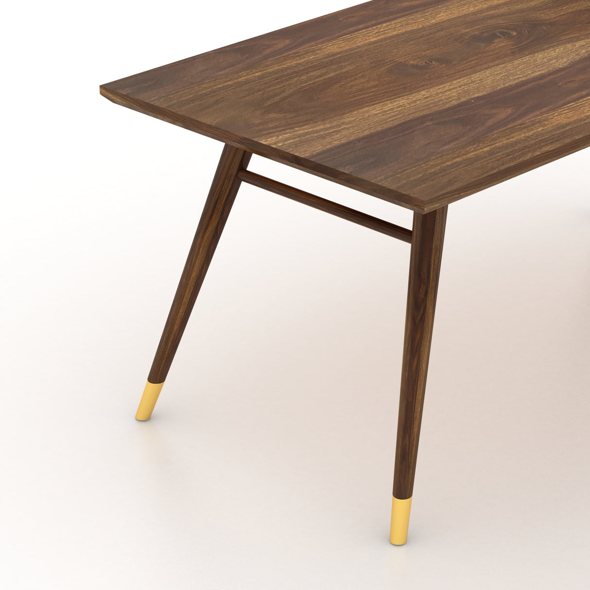 Elley Solid Sheesham Wood 6 Seater Dining Table - 3 Years Warranty